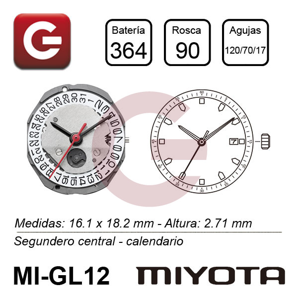 MIYOTA GL10 - GL12 MIYOTA GL10 - GL12