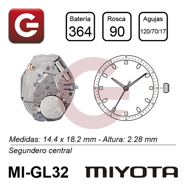 MIYOTA GL30 - GL32 MIYOTA GL30 - GL32
