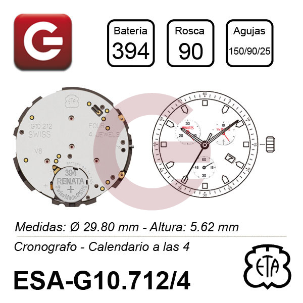 ESA G10.712 CALENDARIO A LAS 4