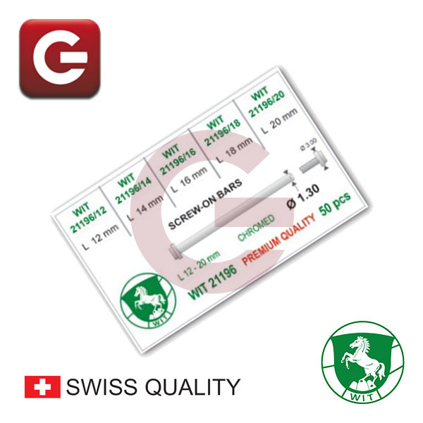 PASADORES ROSCADOS CROMADOS Ø 1,30 mm 