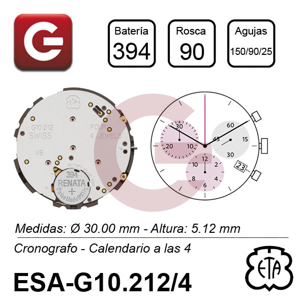 ESA G10.212 CALENDARIO A LAS 4