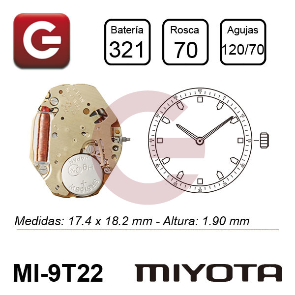 MIYOTA 9T22 MIYOTA 9T22