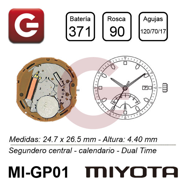 MIYOTA GP01 MIYOTA GP01