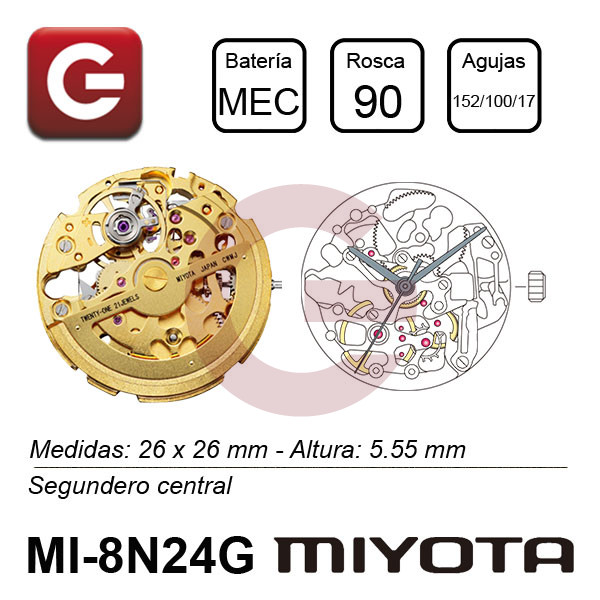 MIYOTA 8N24G MIYOTA 8N24G
