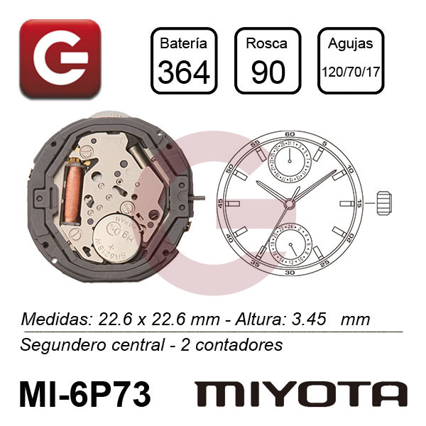 MIYOTA 6P73 MIYOTA 6P73