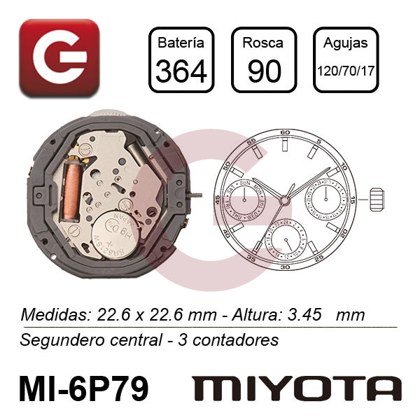 MIYOTA 6P79 MIYOTA 6P79