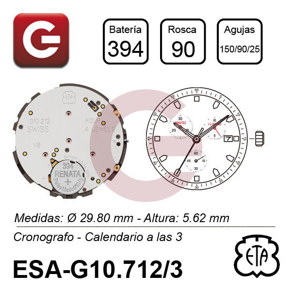 ESA G10.712 CALENDARIO A LAS 3 ESA G10.712 CALENDARIO A LAS 3