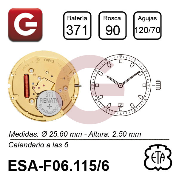 ESA F06.115/6 SIN SEGUNDERO ESA F06.115/6 SIN SEGUNDERO